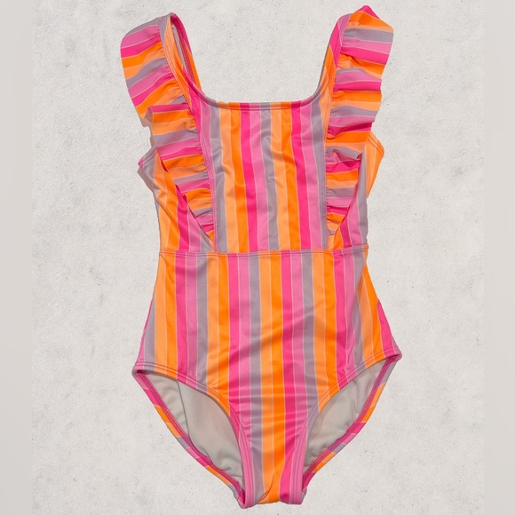 Set of 6 Girls Cat&Jack 1-Piece Swimsuits- Size Medium (8) - Picture 2 of 15